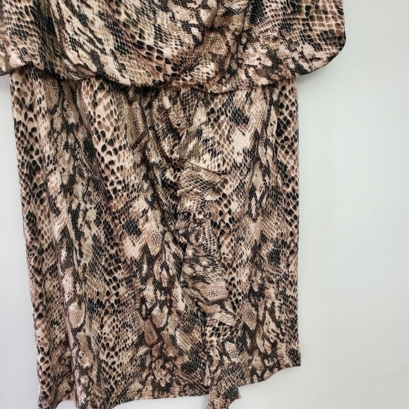 R&m Richards women dress animal print size 14W side zipper - Picture 10 of 15
